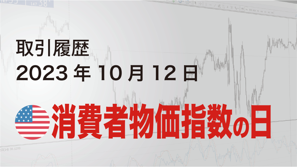 2023年10月11日 ドル円（USD/JPY）5分足チャート-米国消費者物価指数の日